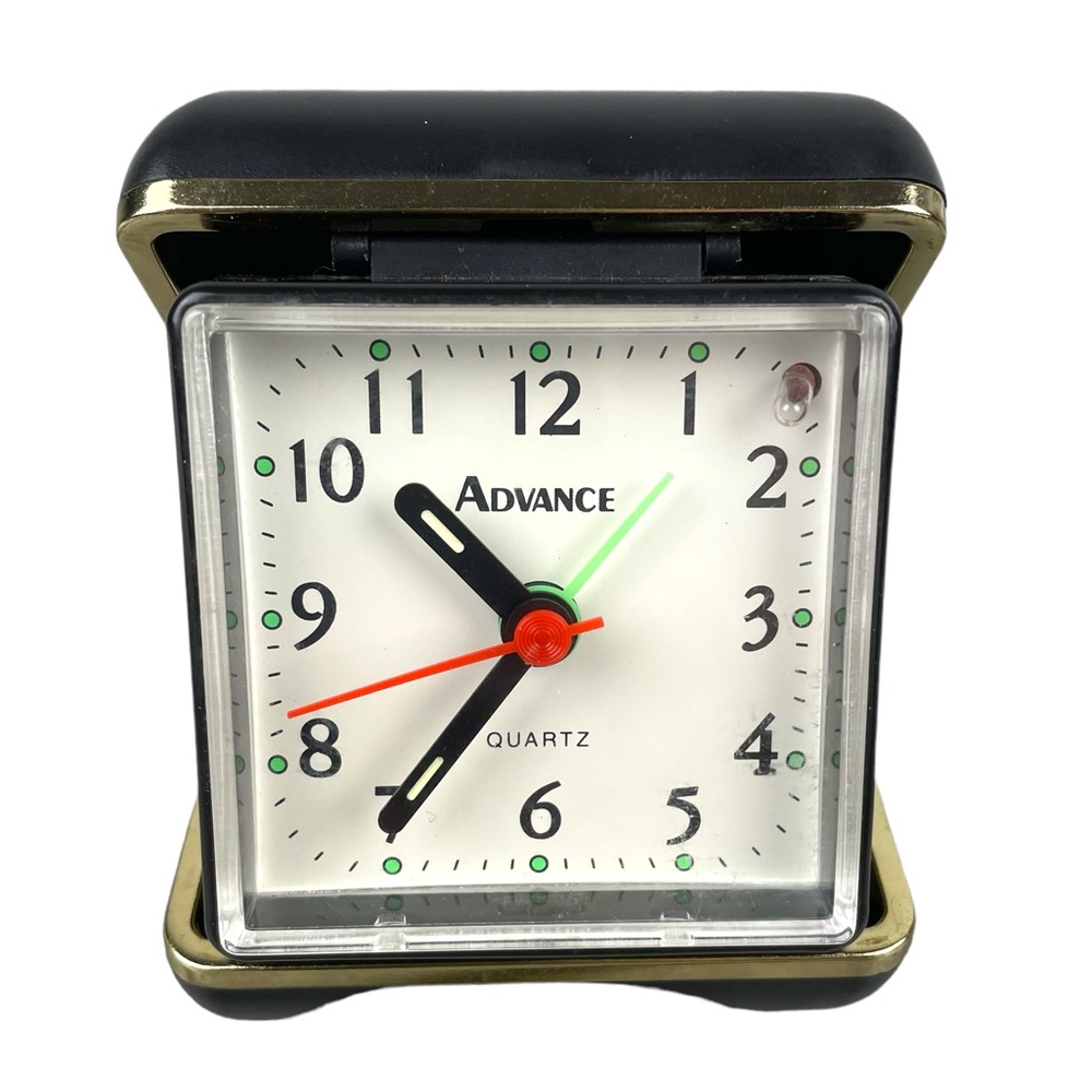 Vintage Quartz Advance Battery Powered Travel Alarm Clock